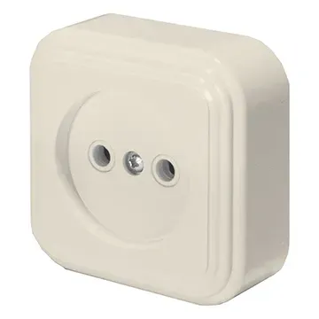 Серия Брест, розетки, цвет слоновая кость